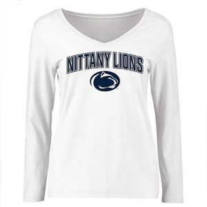 NWT Fanatics Nittany Lions Women's White Long Sleeve Top sz L